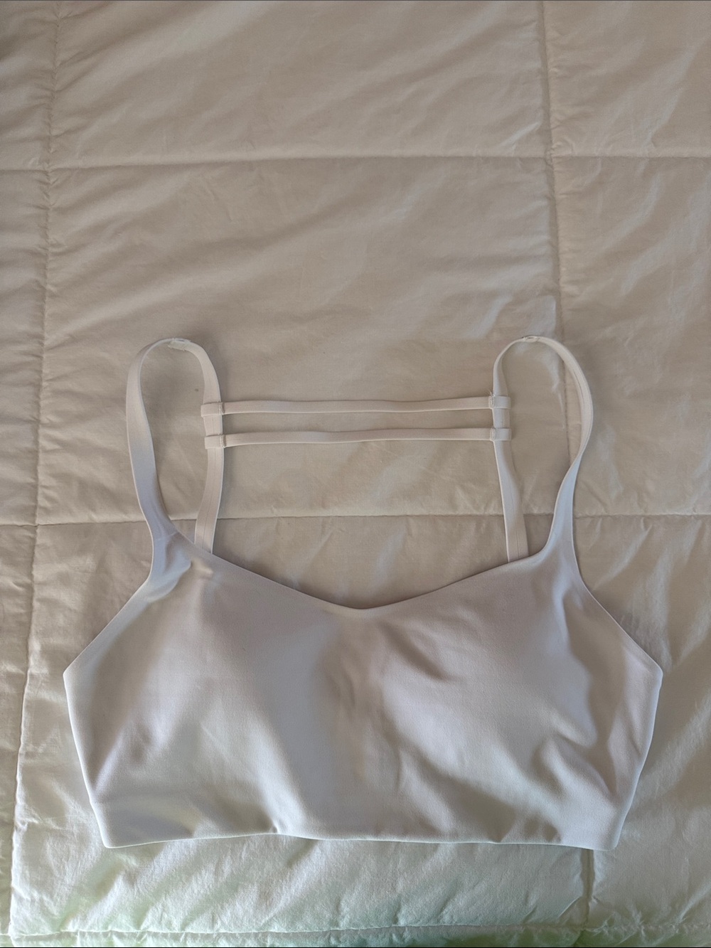 lululemon LightLift Open-Back Bra Light Support, B/C Cup White XS